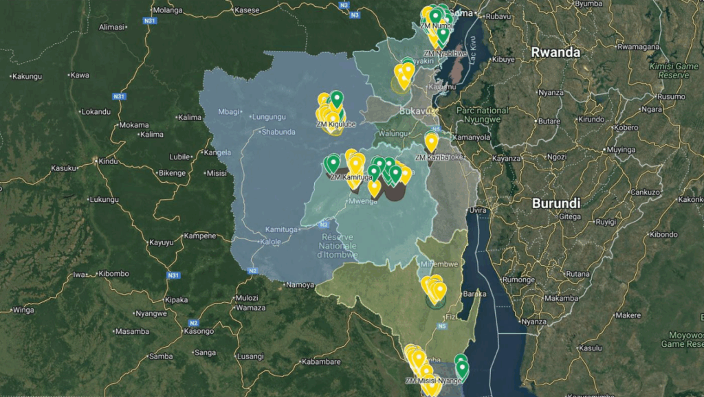 Diagnostic et Cartographie des zones Minières Prioritaires sensibles au conflit au Sud-Kivu